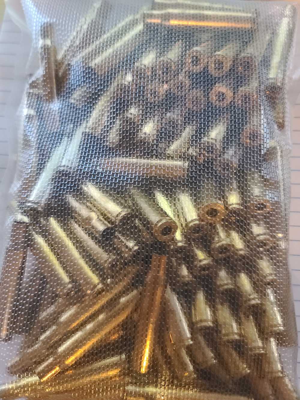 100+ 30-06 BRASS "WINCHESTER" HEADSTAMP,DEPRIMED,WET CLEANED FREE SHIP!-img-1
