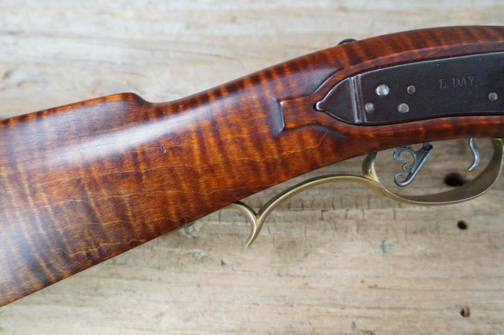 Leonard Day SWIVEL flint lock double barrel scarce 32in MUST SEE L. Day-img-10