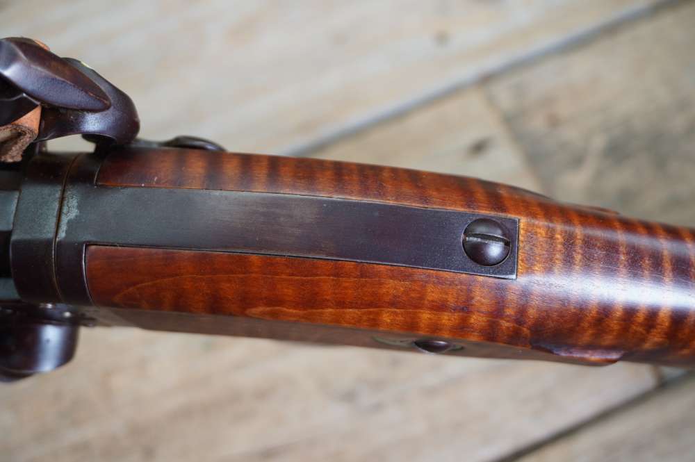 Leonard Day SWIVEL flint lock double barrel scarce 32in MUST SEE L. Day-img-47