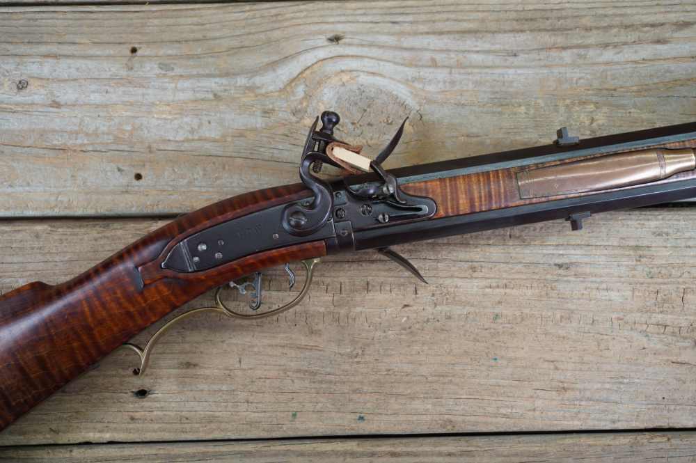 Leonard Day SWIVEL flint lock double barrel scarce 32in MUST SEE L. Day-img-70