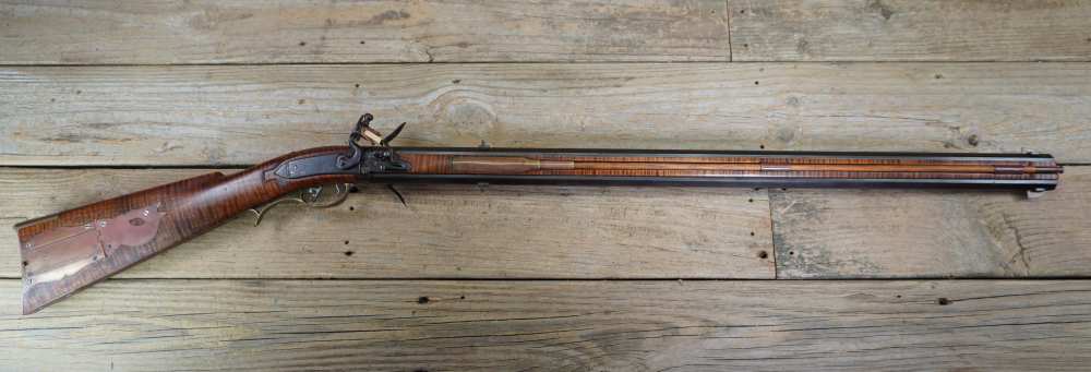 Leonard Day SWIVEL flint lock double barrel scarce 32in MUST SEE L. Day-img-1