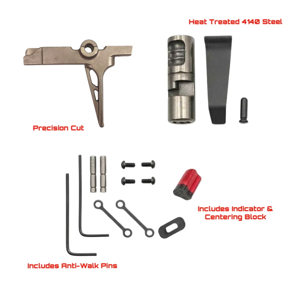 Super Safety Trigger - Forced Reset - 4140 Steel - STRAIGHT NICKEL TEFLON-img-0