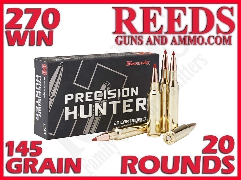 Hornady Precision Hunter 270 Win 145 Grain ELD-X 80536-img-0