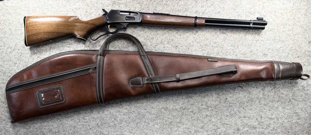 Marlin 336 Lever Action JM Bar,  Case,  (Man 1971) Golden Trigger-img-0