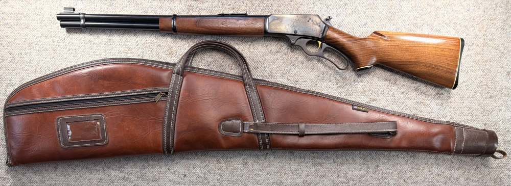 Marlin 336 Lever Action JM Bar,  Case,  (Man 1971) Golden Trigger-img-1