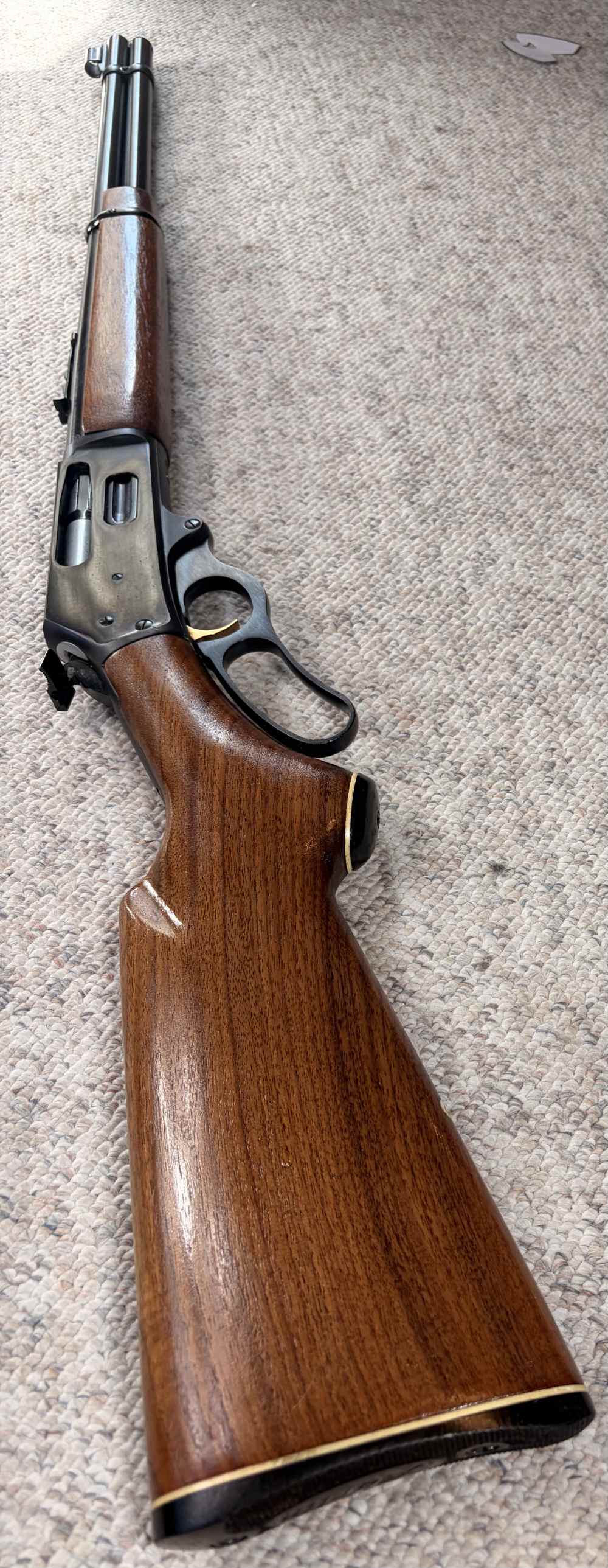 Marlin 336 Lever Action JM Bar,  Case,  (Man 1971) Golden Trigger-img-2