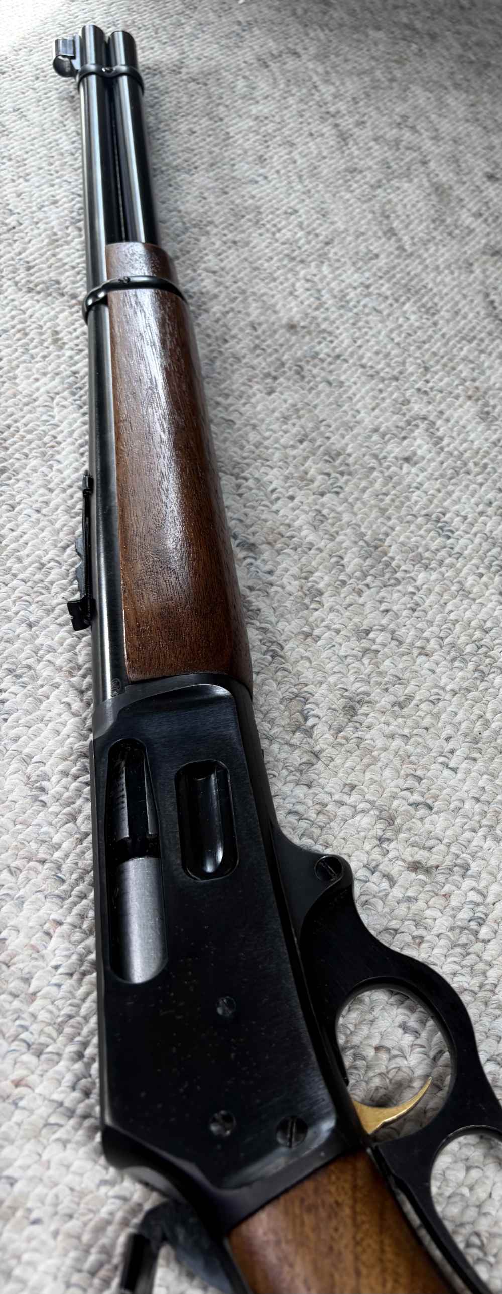Marlin 336 Lever Action JM Bar,  Case,  (Man 1971) Golden Trigger-img-3