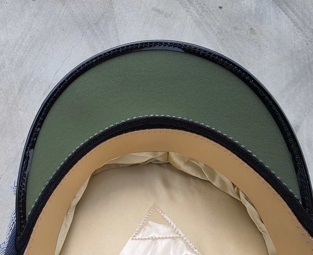German WW2 Luftwaffe Officer's Visor Hat WWII-img-6