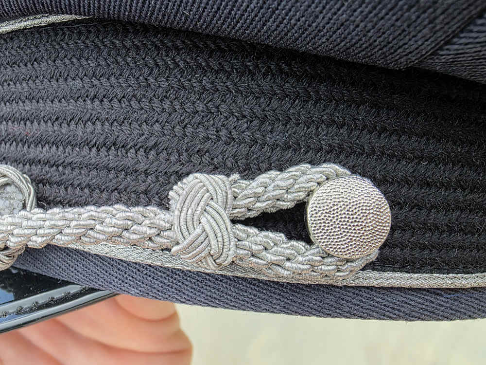 German WW2 Luftwaffe Officer's Visor Hat WWII-img-4