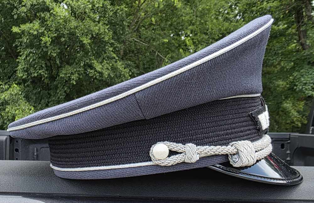 German WW2 Luftwaffe Officer's Visor Hat WWII-img-1