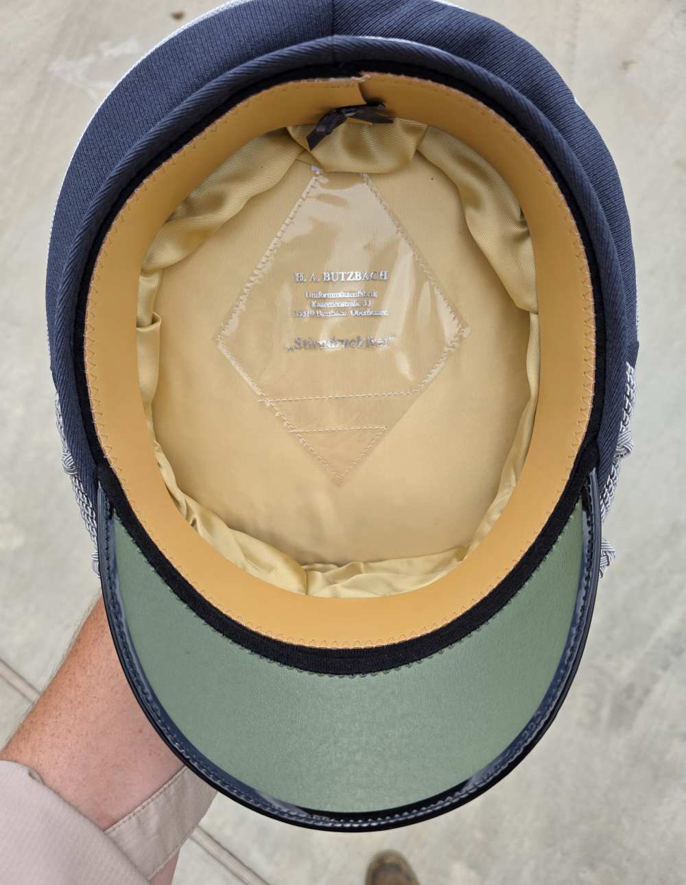 German WW2 Luftwaffe Officer's Visor Hat WWII-img-7