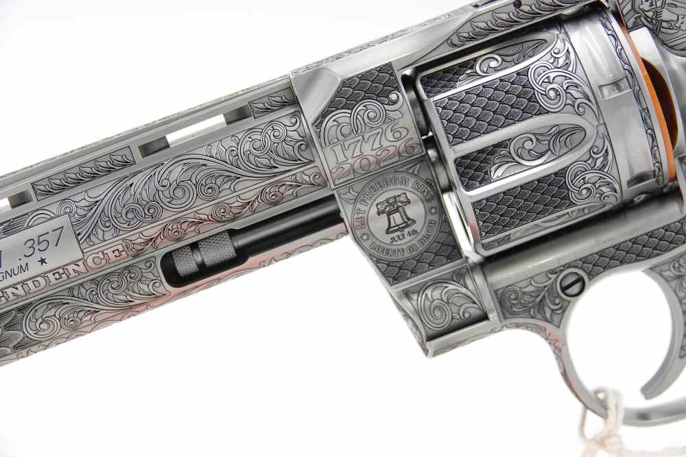Custom Engraved Colt Python 6" 357 MAG AMERICA 250 250th ANNIVERSARY-img-6