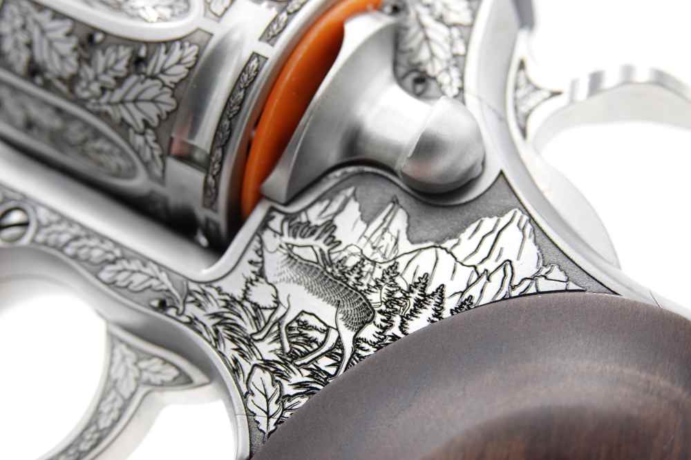 New! Oak Forest Collectible Stunning Custom Engraved Colt Python 8" 357 MAG-img-38
