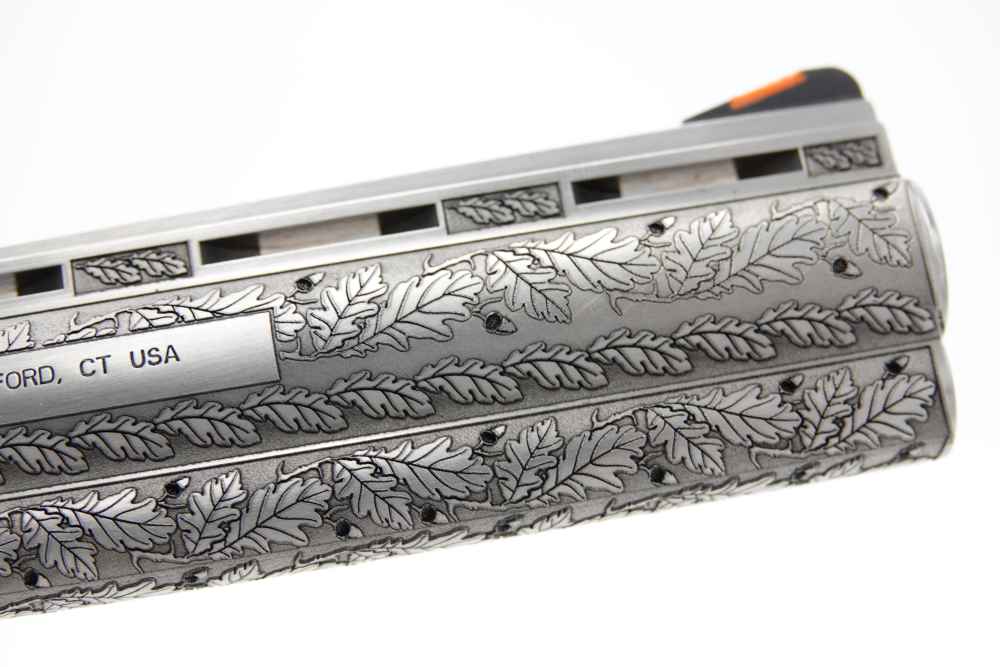 New! Oak Forest Collectible Stunning Custom Engraved Colt Python 8" 357 MAG-img-30