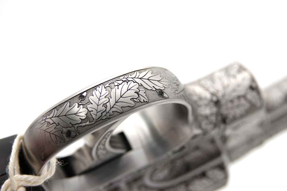 New! Oak Forest Collectible Stunning Custom Engraved Colt Python 8" 357 MAG-img-25