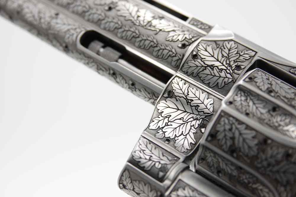 New! Oak Forest Collectible Stunning Custom Engraved Colt Python 8" 357 MAG-img-40