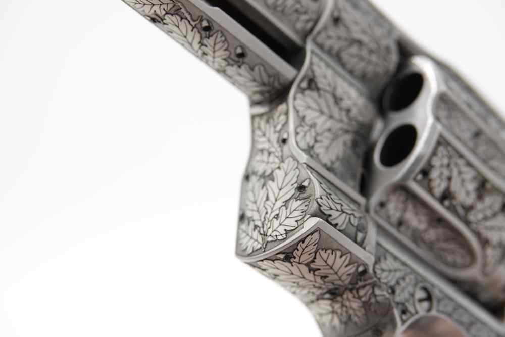 New! Oak Forest Collectible Stunning Custom Engraved Colt Python 8" 357 MAG-img-27