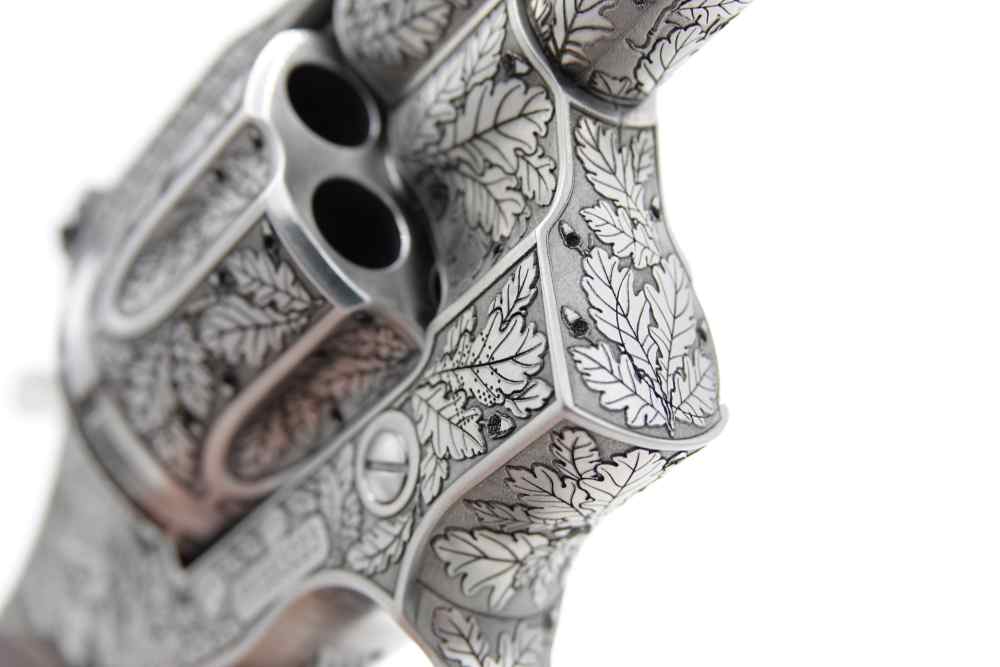 New! Oak Forest Collectible Stunning Custom Engraved Colt Python 8" 357 MAG-img-26