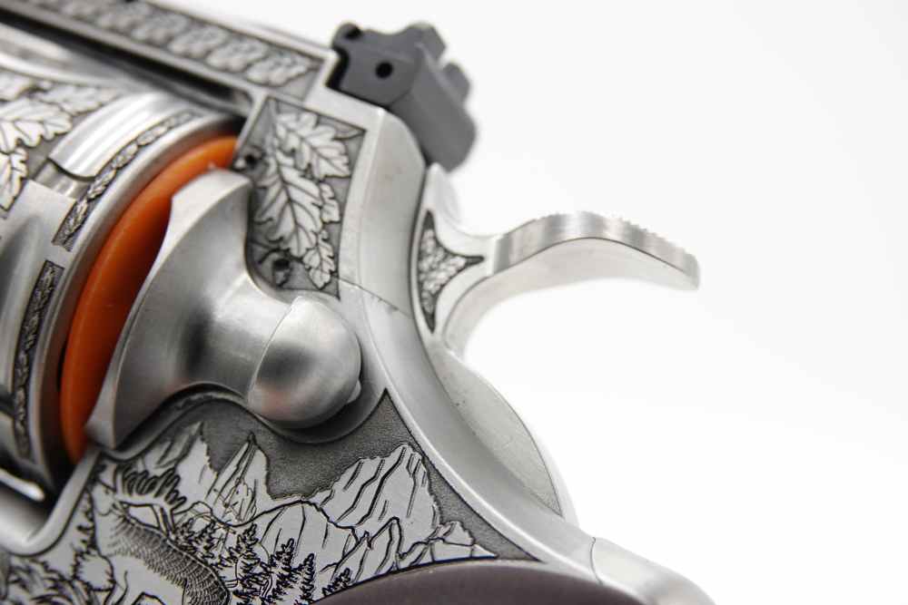 New! Oak Forest Collectible Stunning Custom Engraved Colt Python 8" 357 MAG-img-37