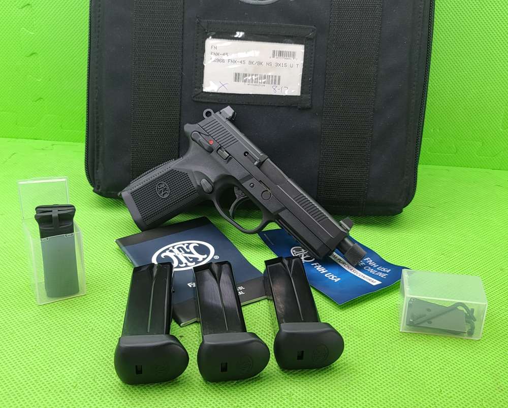 FNH FNX-45 TACTICAL 45 ACP FN * OPTIC READY * 3 15-ROUND MAGS * THREADED BL-img-1
