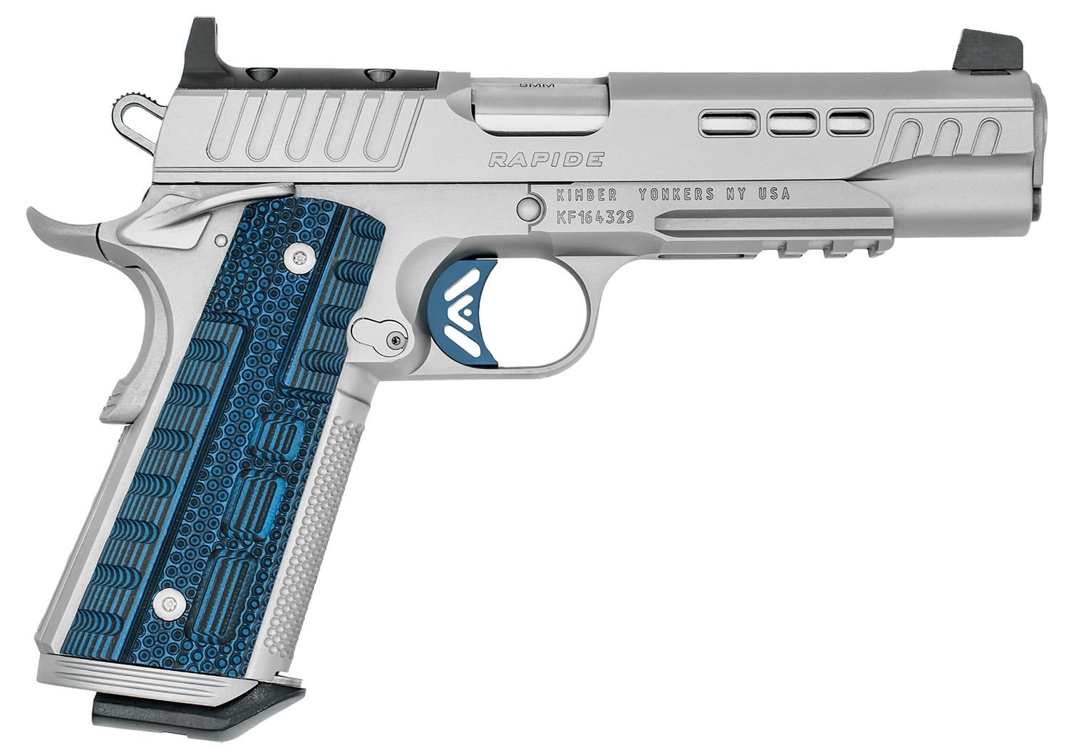 Kimber Rapide Ice 9mm Luger Pistol 5.50 Stainless/Blue 3000455-img-0