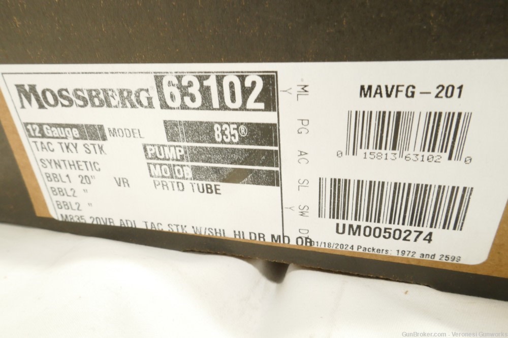 NIB Mossberg 835 Tactical 12 GA 20" 3" Chamber Camo Finish 63102-img-11