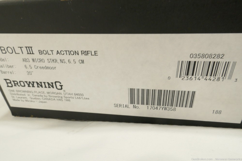 NIB Browning A Bolt AB3 Micro Stalker 6.5 Creedmoor 20" 035808282-img-11