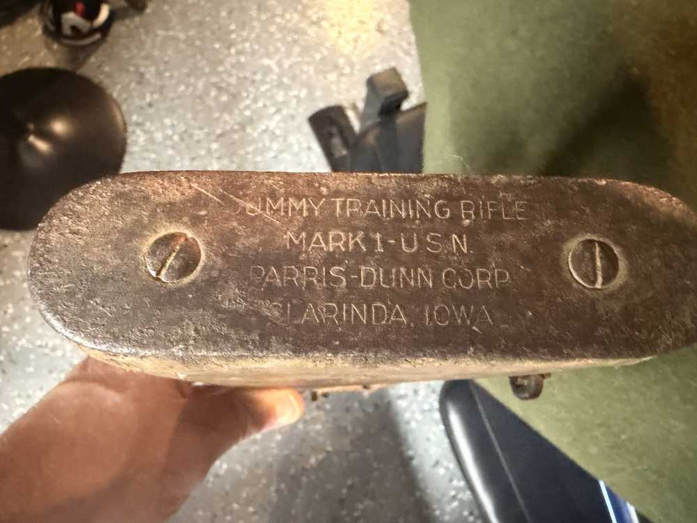 WWII US NAVY Parris-Dunn Mark I training rifle w/bayonet-img-1