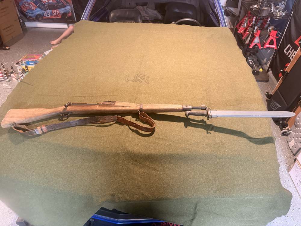 WWII US NAVY Parris-Dunn Mark I training rifle w/bayonet-img-0