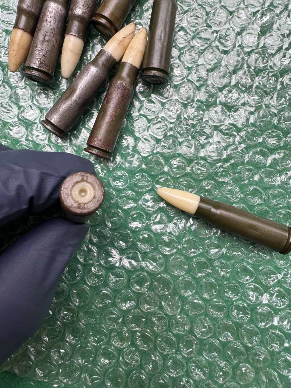 A lot of 10 Polish ? 7.62x39 dummies-img-1