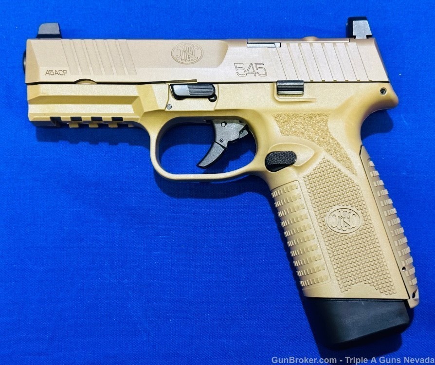 FN FNH 545 MRD FDE 45acp 15rd optics ready 66-101388-img-0