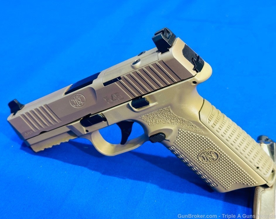 FN FNH 545 MRD FDE 45acp 15rd optics ready 66-101388-img-5