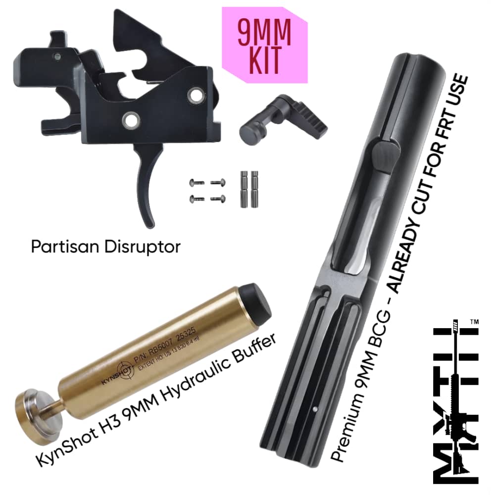 PARTISAN 9MM KIT Forced Reset Trigger 3 Position Drop In + Hydraulic Buffer-img-0