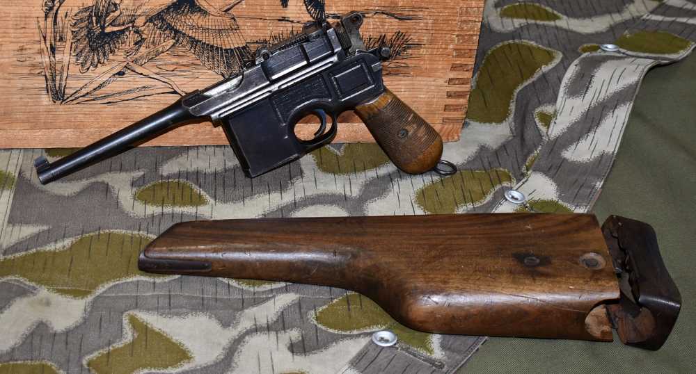 Mauser C96 Broomhandle Pistol Matching with Stock Commercial Contract-img-0