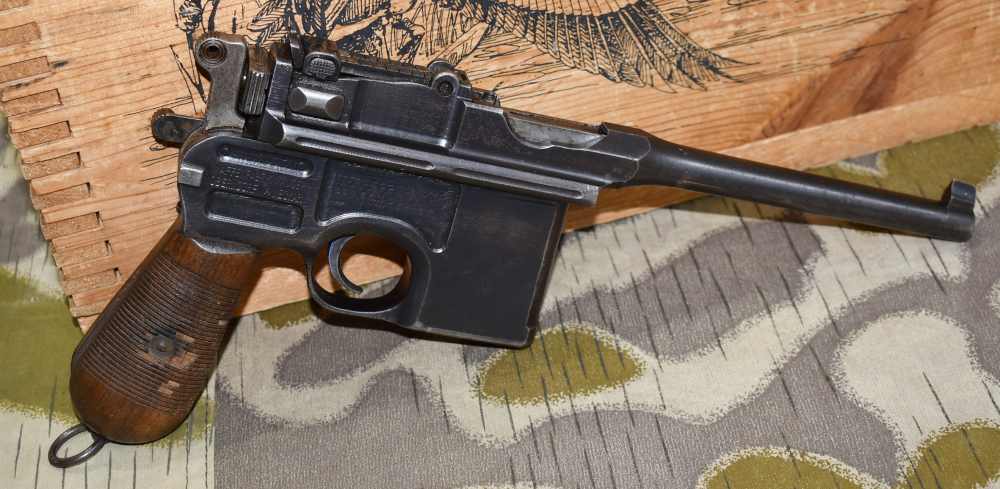 Mauser C96 Broomhandle Pistol Matching with Stock Commercial Contract-img-17