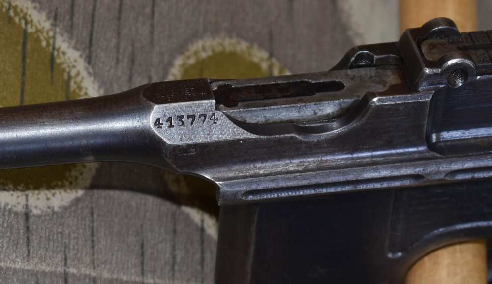 Mauser C96 Broomhandle Pistol Matching with Stock Commercial Contract-img-4