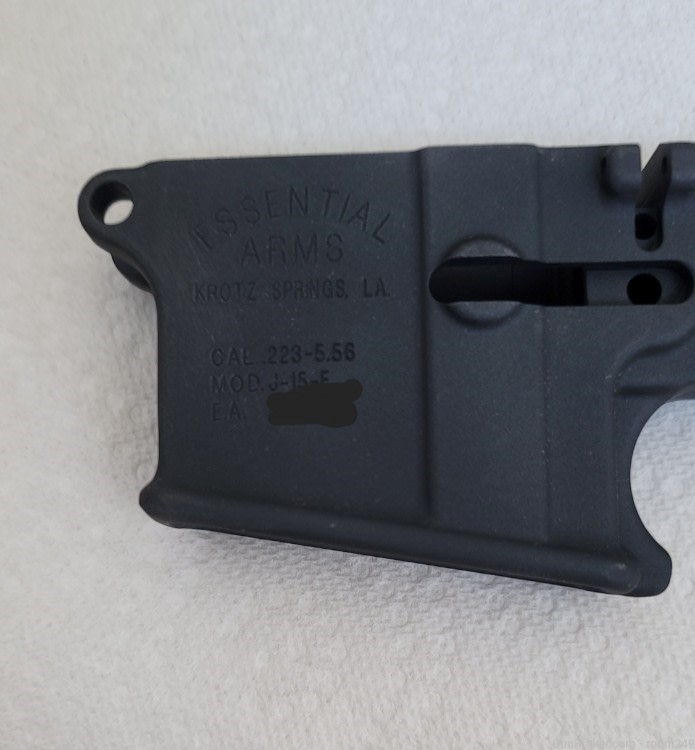 AR15 ESSENTIAL ARMS MIL SPEC LOWER, LOW SHELF FOR FRT-img-1