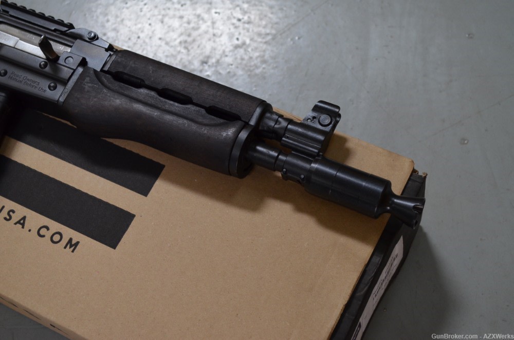 Zastava Arms ZPAP85 5.56 10" PAP85 Pistol w/ Optic & brace rail Dark walnut-img-2