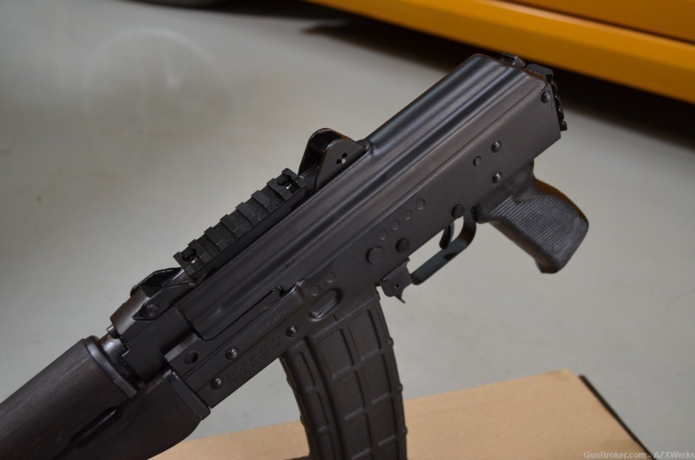 Zastava Arms ZPAP85 5.56 10" PAP85 Pistol w/ Optic & brace rail Dark walnut-img-5