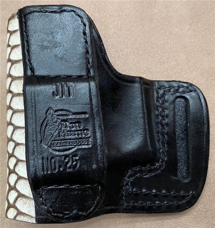 Genuine Cobra Skin Don Hume OWB Holster for HK P7 Pistol-img-2