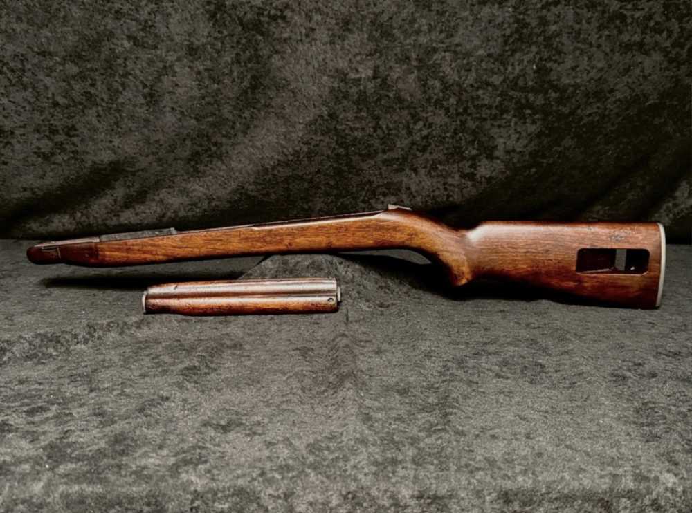 WWII USGI Inland M1 Carbine Low Wood Stock Set -img-1