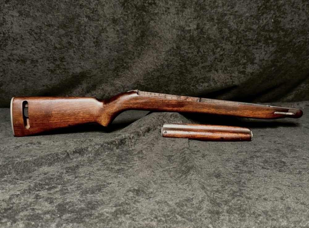 WWII USGI Inland M1 Carbine Low Wood Stock Set -img-0