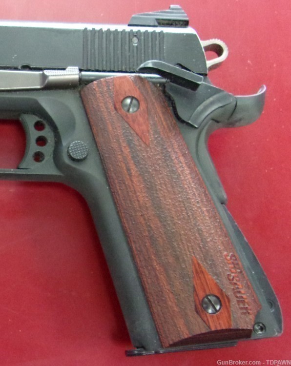 Sig Sauer 1911-22 Pistol 22LR Made in Germany Orig Rosewood Checkered Grips-img-2