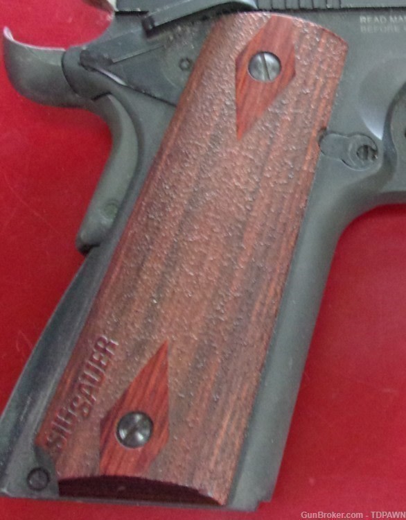 Sig Sauer 1911-22 Pistol 22LR Made in Germany Orig Rosewood Checkered Grips-img-5