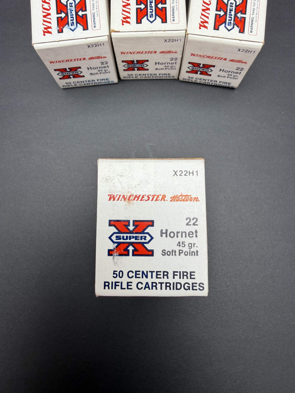 VINTAGE Winchester Western Super-X .22 Hornet Soft Point 45 Grain - 200rds-img-1