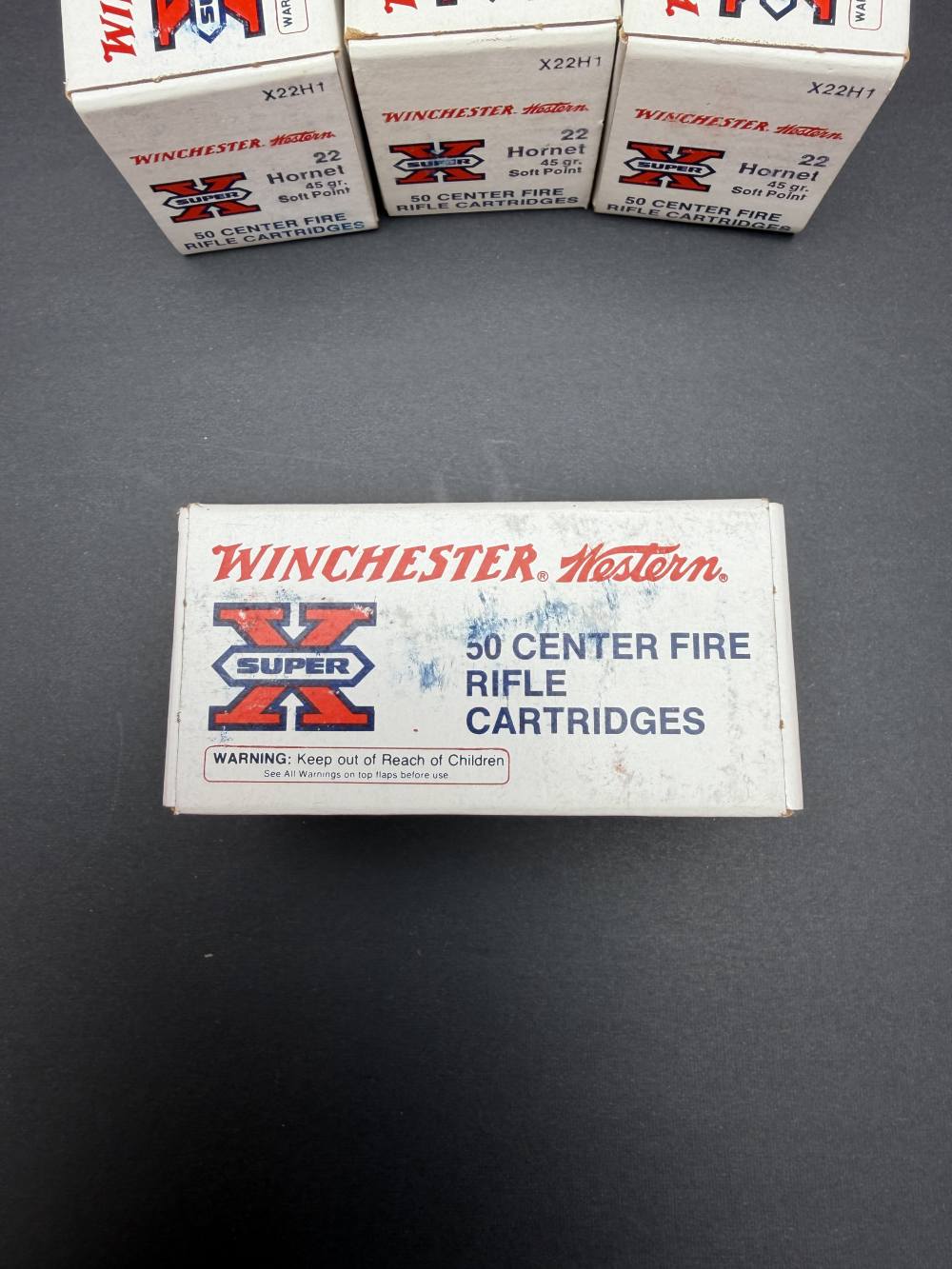 VINTAGE Winchester Western Super-X .22 Hornet Soft Point 45 Grain - 200rds-img-3