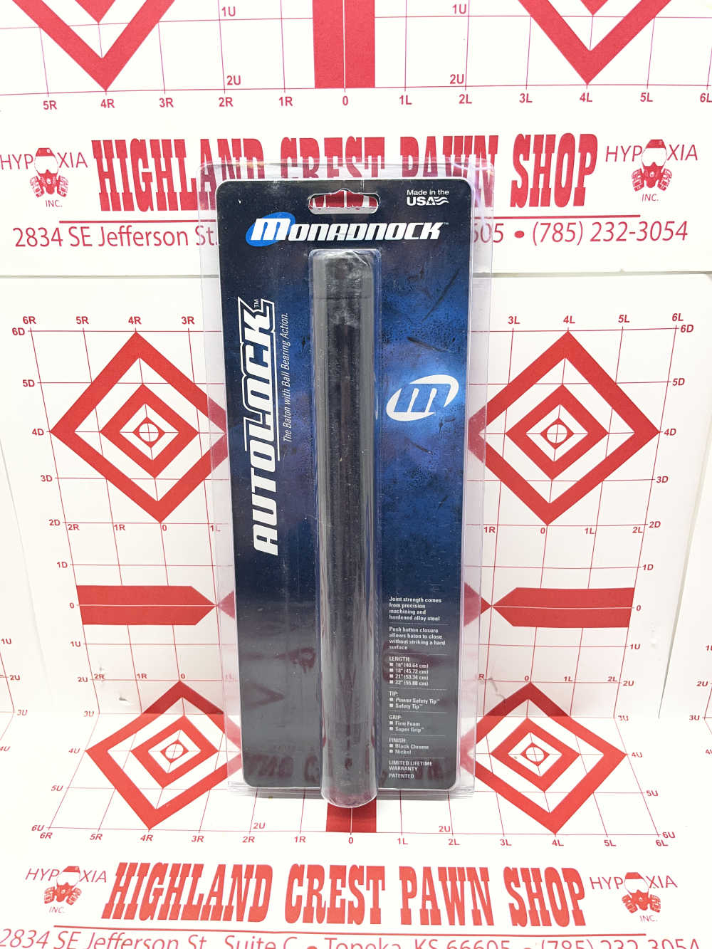 Monadnock Autolock Expandable Baton 9152C ASP Blackjack 22in button lock -img-0