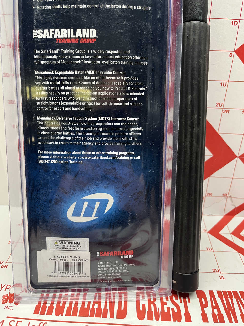 Monadnock Autolock Expandable Baton 9152C ASP Blackjack 22in button lock -img-6
