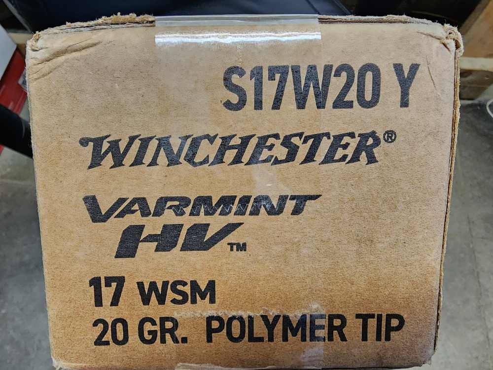 NEW! 500 ROUNDS WINCHESTER VARMINT HV 17 WIN SUPER MAG MAGNUM 20 ELITE BMAG-img-1