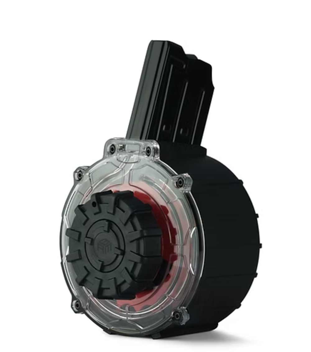 BRM Battle Drum 20 Rounds 12 Gauge - BLACK WITH RED INTERIOR -img-0